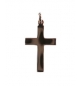 Croix lisse - Argent 925‰ rhodié (15x23mm)