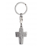 Porte-clef Croix/abre de Vie - métal (70x30mm)