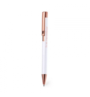 Stylo aluminium Aurore blanc