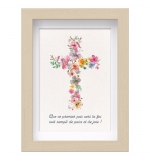 Mon cadre inspiration - Croix en fleurs