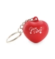 Porte-clé cœur antistress rouge