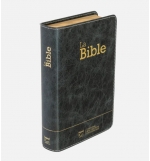 Bible Segond 21 compacte (Premium Style) couverture souple, cuir anthracite, ave