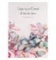 Carte Avec Verset Feuilles colorées sur fond blanc