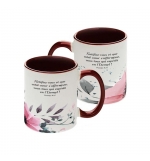 MUG BICOLORE FLORAL PSAUME 31.24
