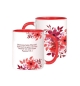 MUG BICOLORE THEME FLORAL PSAUME 103.1