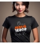 T-shirt unisexe coton "TEE-SHIRT COTON CHEMIN VERITE VIE" Noir