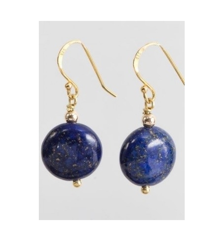 Boucles d'oreilles - Pierre bleu en kyanite