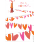 Carte Mariage Guirlande de Coeurs