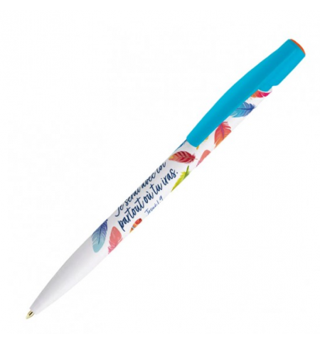 Stylo collection "Je serai avec toi" bleu