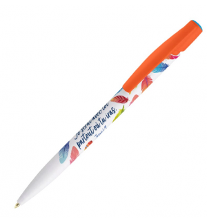 Stylo collection "Je serai avec toi" orange