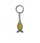 Porte-clés ichtus "Jesus" Jaune