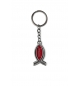Porte-clés ichtus "Jesus" Rouge