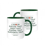 MUG BICOLORE TYPO 1 CORINTHIENS 13