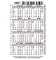 Carte calendrier Montagne 2027  5,5 x 8,5 cm