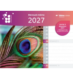 Calendrier mensuel mémo de janvier à décembre 2027