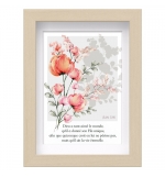 Mon cadre inspiration - Fleurs roses et oranges