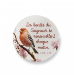 Magnet oiseau "Les bontés du Seigneur"