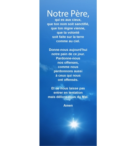 Signet prière - 5,5x15cm Notre Père