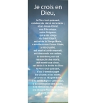 Signet prière - 5,5x15cm Je crois en Dieu