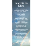 Signet prière - 5,5x15cm Je crois en Dieu