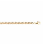 CHAINE GOURMETTE 3.2MM 55CM PLAQUÉ OR