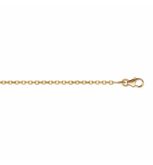 CHAINE FORCAT 2MM 42CM PLAQUÉ OR