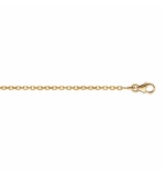 CHAINE FORCAT 2MM 42CM PLAQUÉ OR