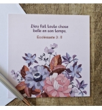 Carte Avec Verset Ecclésiaste 3 : 11