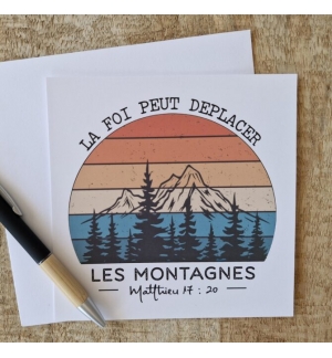 Carte Avec Verset Matthieu 17 : 20