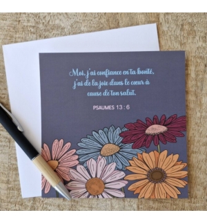 Carte Avec Verset Psaumes 13 : 6