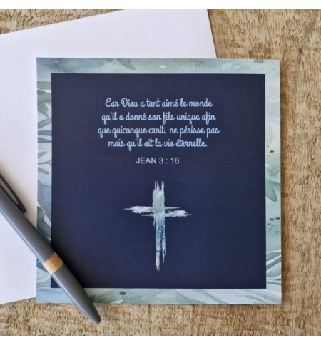 Carte Avec Verset Jean 3 : 16