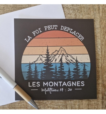 Carte Avec Verset Matthieu 17 : 20