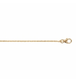 CHAINE FORCAT 1.6MM PLAQUÉ OR 38CM