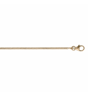 CHAINE GOURMETTE 1.5MM 42CM PLAQUÉ OR