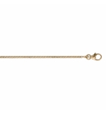 CHAINE GOURMETTE 1.5MM 42CM PLAQUÉ OR