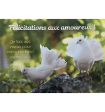 Carte Félicitations aux Amoureux avec verset