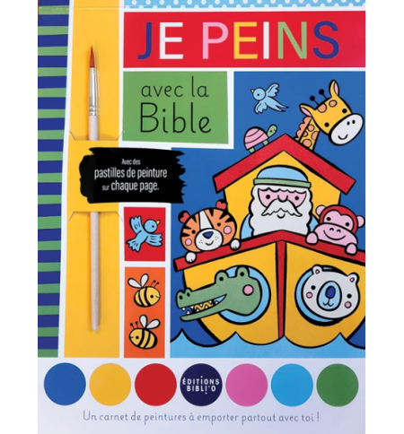 Je peins avec la Bible - ﻿Peins les récits de la Bible avec de l’eau !