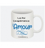 Mug La foi, L'esperance L'Amour 1 Cor. 13