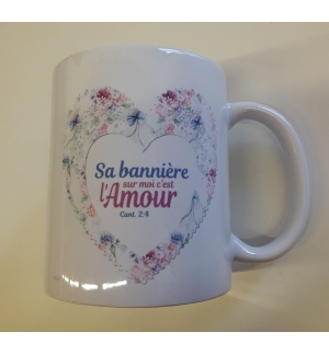 Mug Sa bannière sur moi c'est l'Amour - Cant 2.4