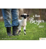 Calendrier Le bon berger Avec photos de brebis et versets bibliques / 12 cartes 