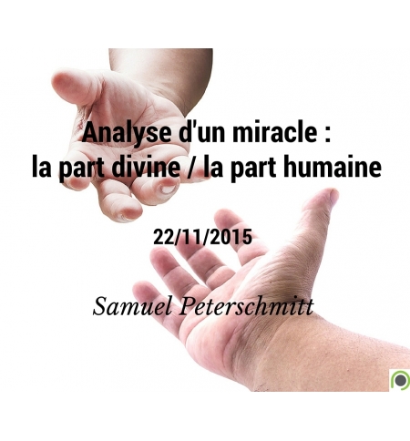 Analyse d'un miracle : la part divine / la part humaine - Samuel Peterschmitt - 