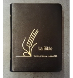 Bible Semeur Luxe - Couverture cuir vachette authentique souple noire