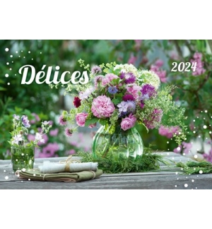Calendrier délices - A poser 12 photos de fleurs avec versets