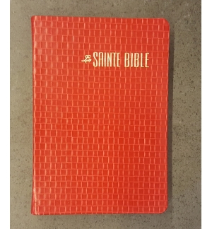 Bible rouge Texas - Couverture similicuir souple et doux - Segond 1910