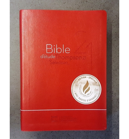 Bible d'étude Thompson 21 sélection, couverture souple rouge - Segond 21
