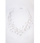 Collier - Cascade de perles blanches