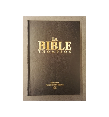 Bible Thompson NBS standard rigide, tranche OR