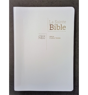Bible NEG gros caractères Fibro, tranche or