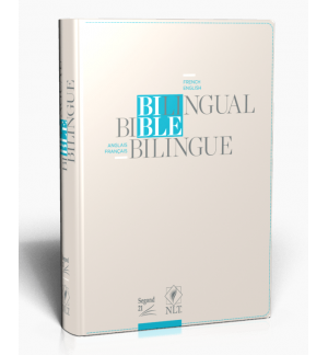 Bible bilingue français/anglais - S21/NLT - couverture Vivella avec zipper