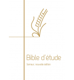 Bible d’étude Semeur Couverture rigide blanche, tranche dorée